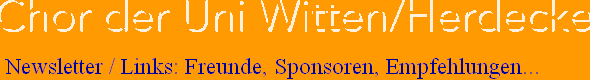 Newsletter / Links: Freunde, Sponsoren, Empfehlungen...
